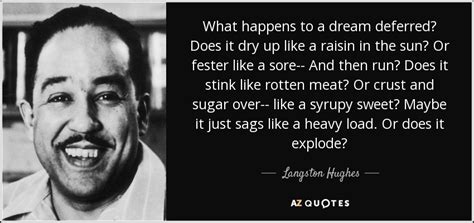 Langston Hughes Quote What Happens To A Dream Deferred Does It Dry Up
