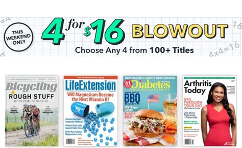 Select 4 Magazines For Just 16 100 Titles To Choose From Living