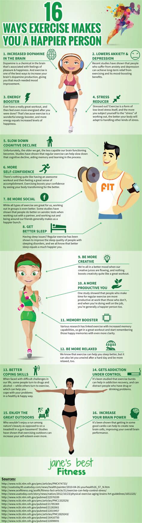 16 Ways To Build Your Happiness Quotient With Exercise Infographic