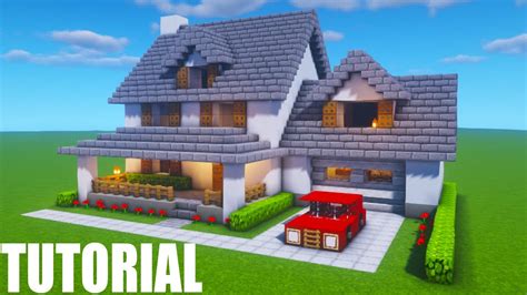 Minecraft Tutorial How To Make A Modern Suburban House 1 2020