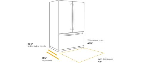 The cabinet, if installed without a cleat, would be set back from the front of the refrigerator. Refrigerator Sizes: The Guide to Measuring for Fit ...