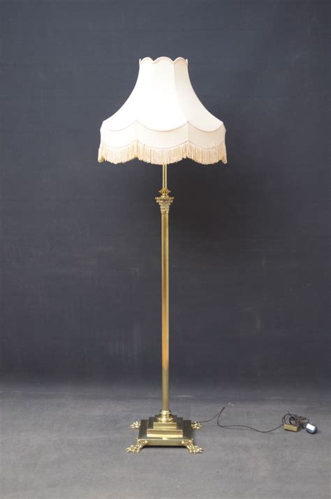 Early Xxth Century Brass Floor Lamp Nimbus Antiques