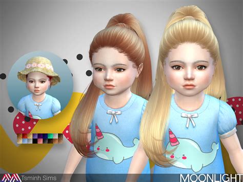 Sims 4 Ccs The Best Moonlight Hair 27 Toddler By Tsminhsims