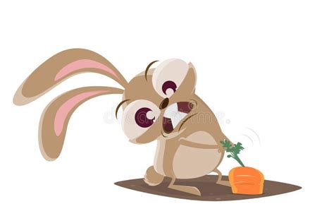 Crazy Rabbit Cartoon Freak Out Stock Vector Illustration Of Scary