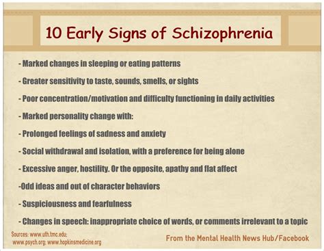 signs of schizophrenia artofit
