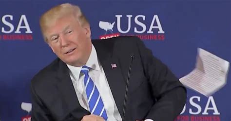 Watch Trump Tosses Boring Speech Over Shoulder Ad Libs Instead
