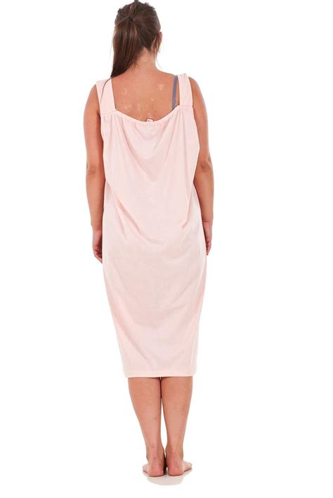 ladies nightwear v neck plain 100 cotton sleeveless long nightdress m to xxxl ebay