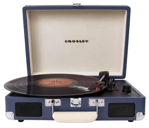 Crosley Cr8005a Bl Cruiser Briefcase Style Turntable Vinyl Record