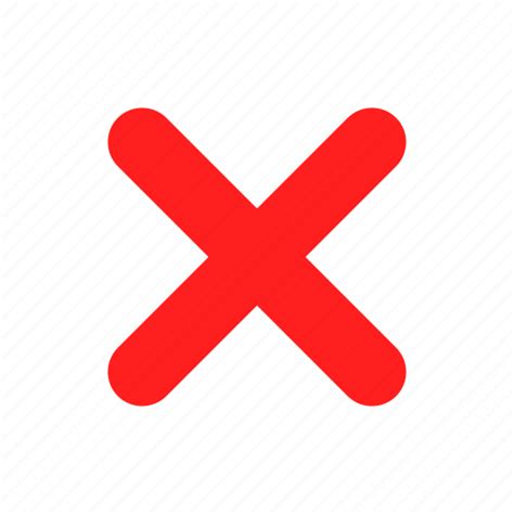 Cancel Close Delete Exit Red Remove X Icon