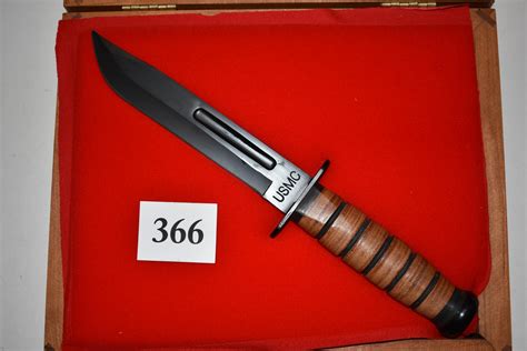 Lot Usmc Kabar Style Fixed Blade Knife