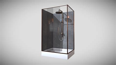 Shower Cabin Download Free D Model By Heliona E C A D Sketchfab