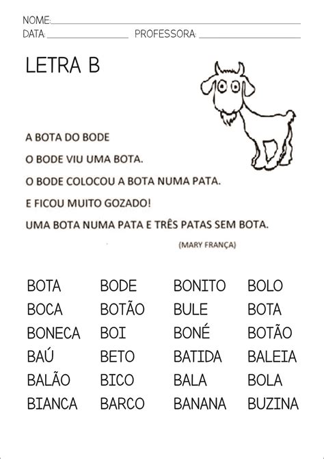 Atividades De Leitura E Escrita 1 Ano