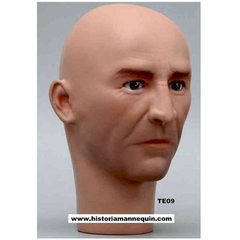 Realistic Male Mannequin Head Militaria Collection Museum