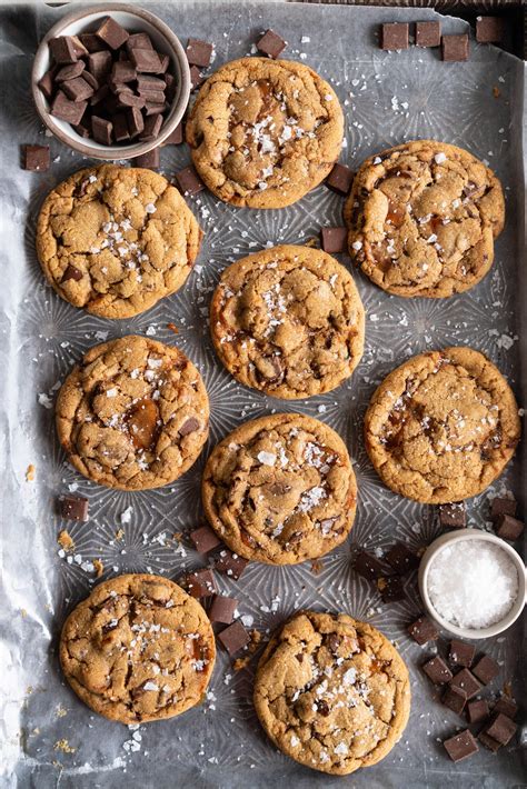 Brown Butter Salted Caramel Chocolate Chunk Cookies Recipe
