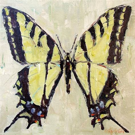 Gina Brown Art Brown Art Butterfly Art Painting Original Fine Art