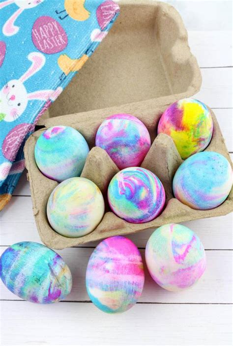 Some people have ham or turkey, some have another kind of meat. BEST Dyed Easter Eggs! How To Tie Dye Easter Eggs With ...