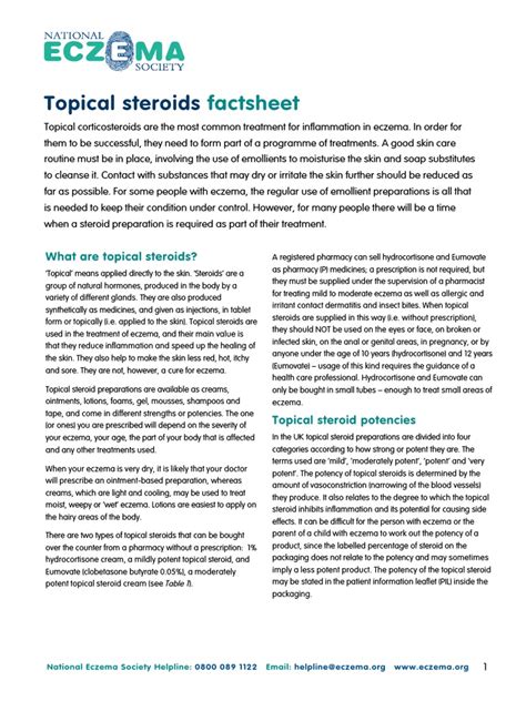 Topical Steroids Sep 16 Pdf Topical Medication Dermatitis