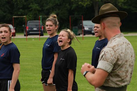 Future Female Marines Tackle Marine Corps Lifestyle
