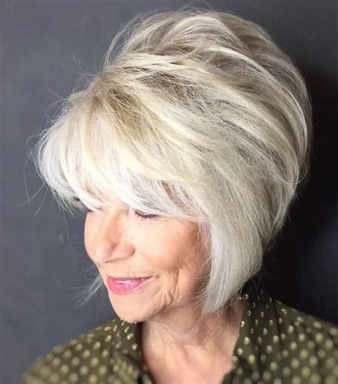 60 exemplary short hairstyles for women over 50 with thin hair in 2020 square face hairstyles