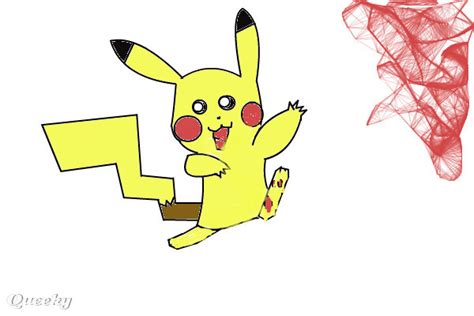 Pikachu ← A Cartoons Speedpaint Drawing By Britteny Queeky Draw And Paint