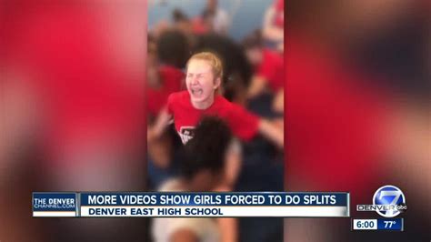 Video Shows Denver Cheerleaders Forced Into Splits East High School