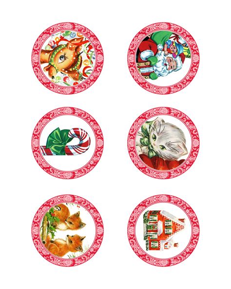 Cartoon holiday collection christmas patch labels collection. Printable Candy Jar Labels for the Holidays - The Graphics Fairy