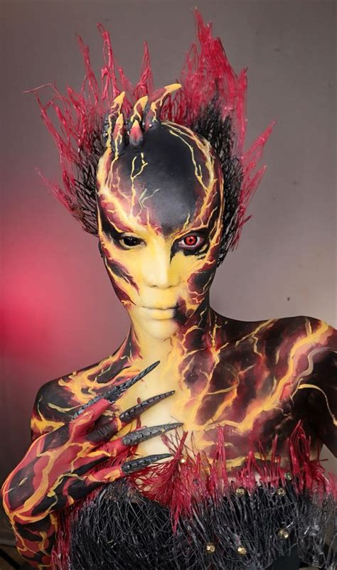 My Lava Queen Amazing Halloween Makeup Face Painting Halloween