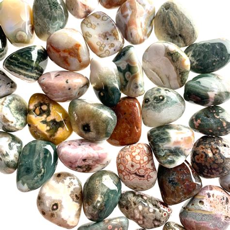 Ocean Jasper Tumbled Stones Peace Love Crystals