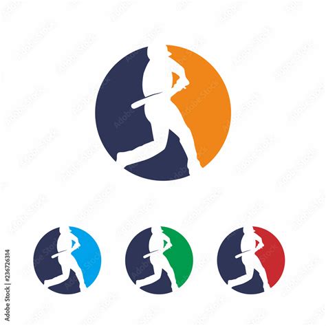Baseball Logo Vector Design Concept Negative Space Logo Sport Logo