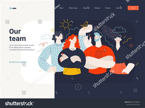 Business Topics Our Team Crew Web Stock Vector Royalty Free