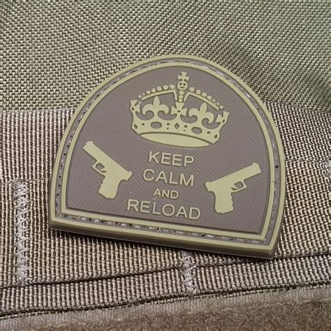 Keep Calm And Reloadpvc Morale Patch Velcro Morale Patch By Neo