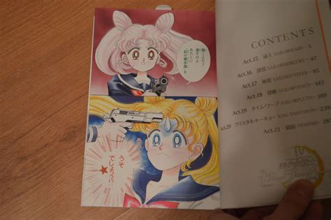 Chibiusa Aiming A Gun At Usagis Head Volume Of The Complete Edition Of The Sailor Moon