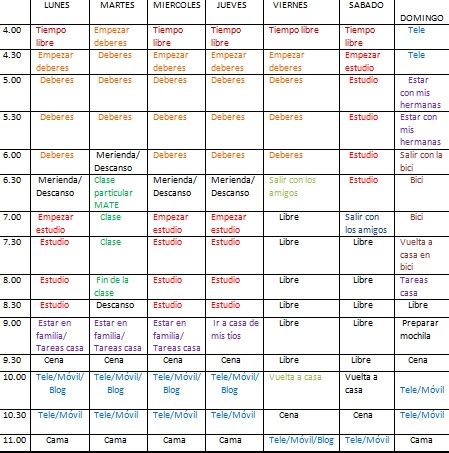 Ver más ideas sobre horario semanal, semanales, marcos gigantes para fiestas. Blog de clase de Nehoma John Nosti : Mi horario semanal