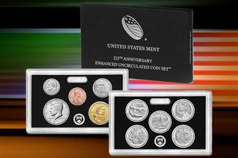 2017 S Us Mint 225th Anniversary Uncirculated Enhanced 10 Coin Set With