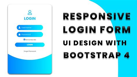 Responsive Login Form Signup Form Bootstrap 4 Login Form Design