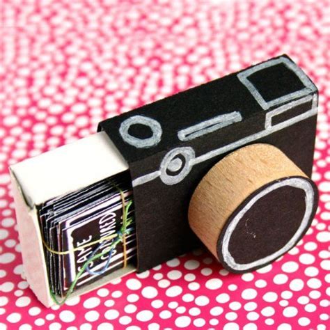 Turn a matchbox into a cute little camera and fill it with ...