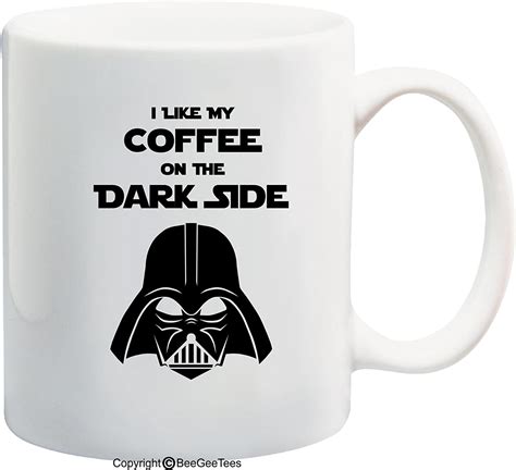 Beegeetees I Like My Coffee On The Dark Side Inspired Funny