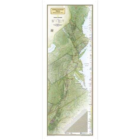 National geographic appalachian trail puzzle. Appalachian Trail Wall Map | National Geographic Store ...