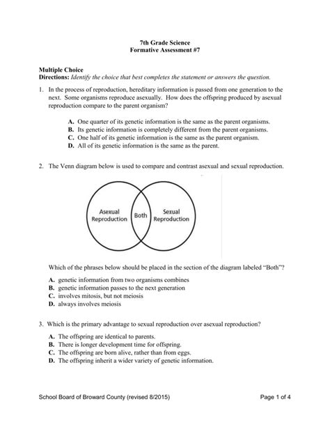 Bob is color blind, but he knows t. Sexual Vs Asexual Reproduction Worksheet Answers | Kids ...