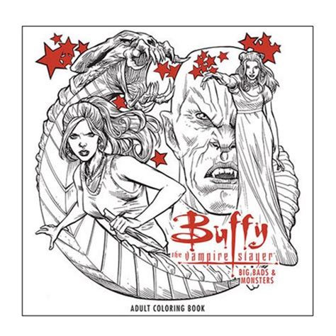 Katherine pierce from the vampire diaries coloring page. Buffy the Vampire Slayer Big Bads Adult Coloring Book ...