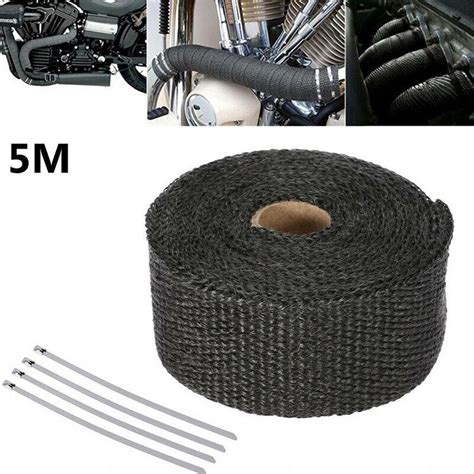 How to fix exhaust leak cheap using exhaust tape and exhaust pipe sealant. Exhaust Pipe Insulation Tape Tube Repair Seal Leak Joint ...