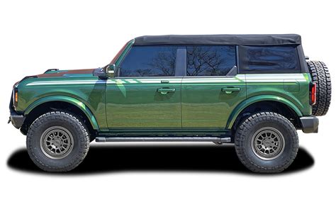 2021 2022 Ford Bronco Full Size Stripes Side Stripes Reins Upper Door