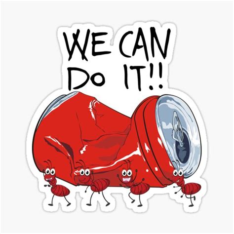 We Can Do It Group Of Ants Sticker For Sale By Megamind86 Redbubble