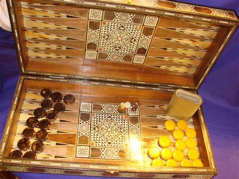 Inlaid Backgammon Set