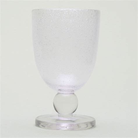 Bubble Glass Goblet Ivystone