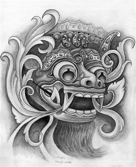 Draw Barong Bali By Unyil Ubud 69 Tattoo Tattoo Design Drawings New
