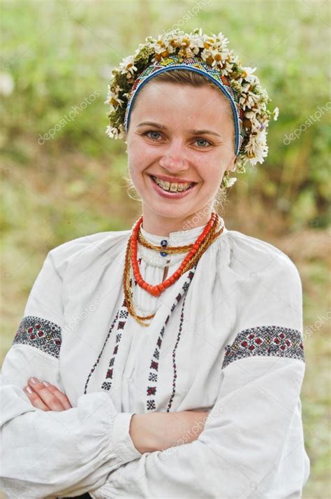 Girl In Traditional Ukrainian Dress World Music Festival Kraina Mriy Dream Land Kievukraine