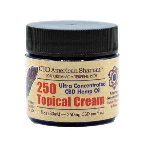 Cbd American Shaman 250 Topical Cream 250mg 30ml Leafly