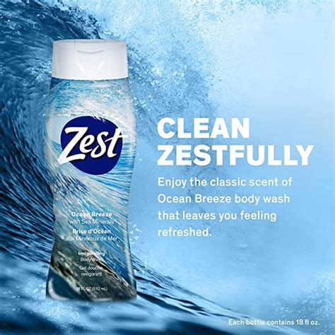 Zest Body Wash Ocean Breeze 18 Oz The Online Drugstore