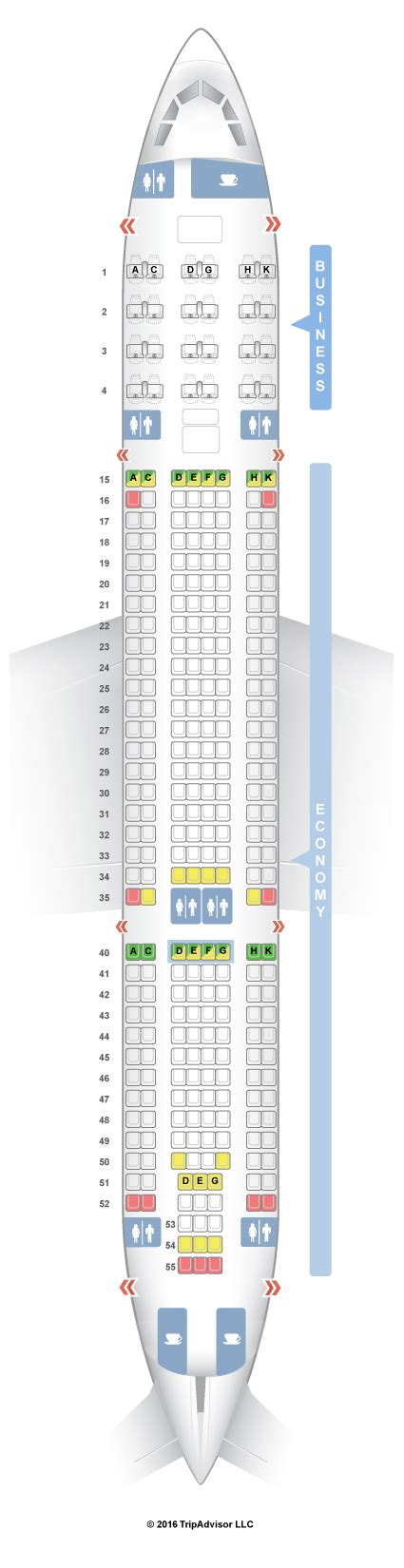 Seatguru Seat Map Air Europa Airbus A330 200 332